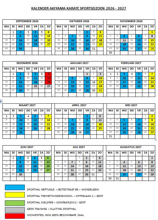 jaarkalender 2026-2027